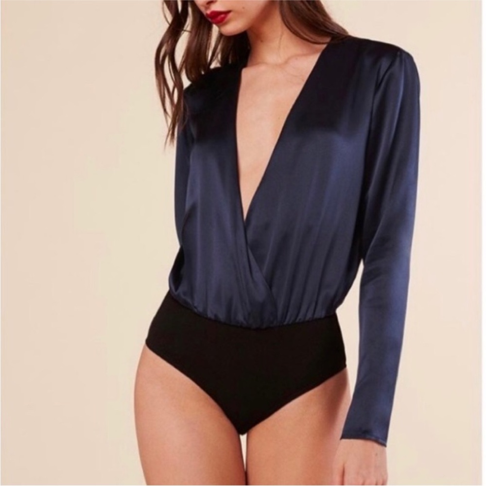 Reformation Silk Aerin Bodysuit